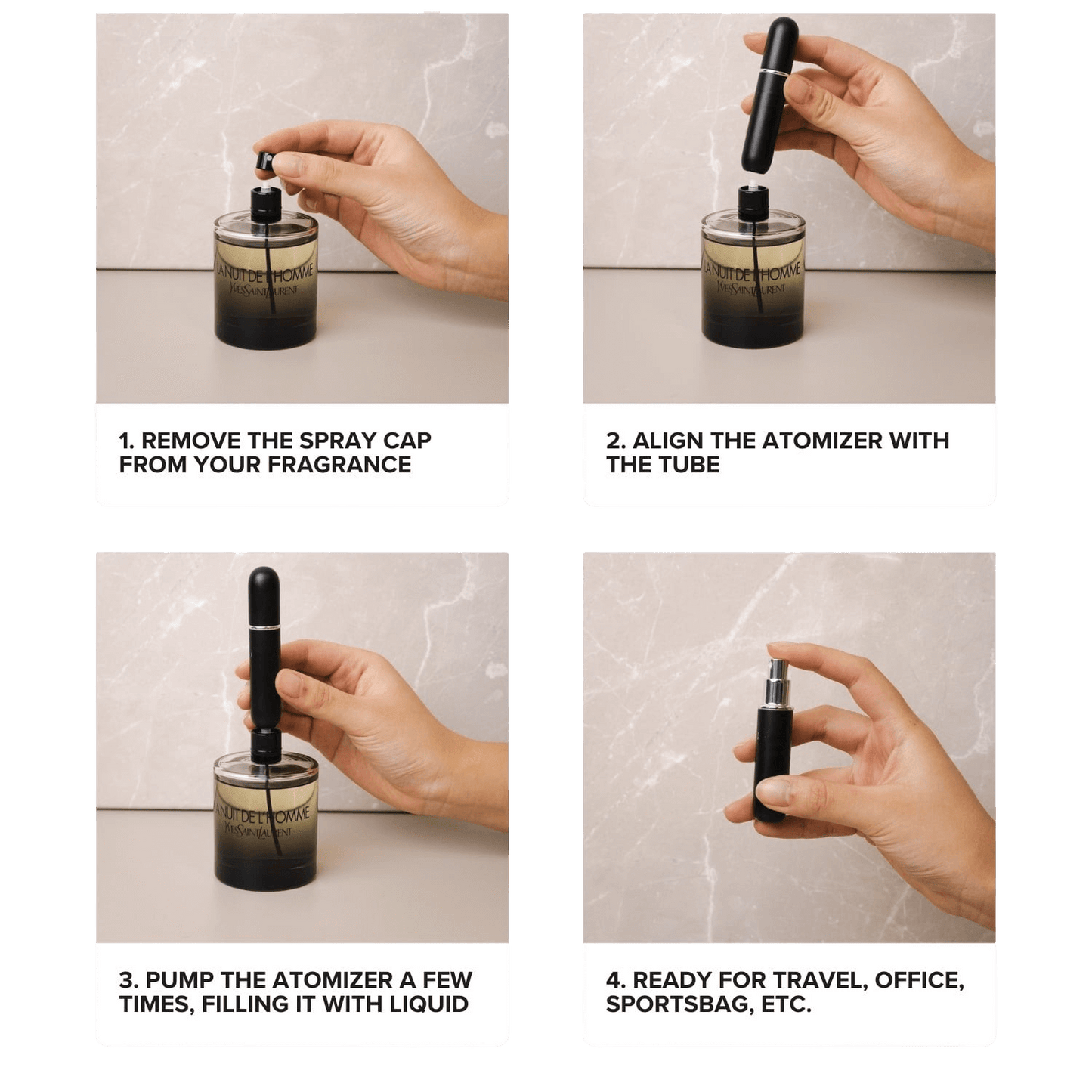 1 + 1 GRATUIT | FragranceFlow™ Flacons de Recharge Mini Parfum