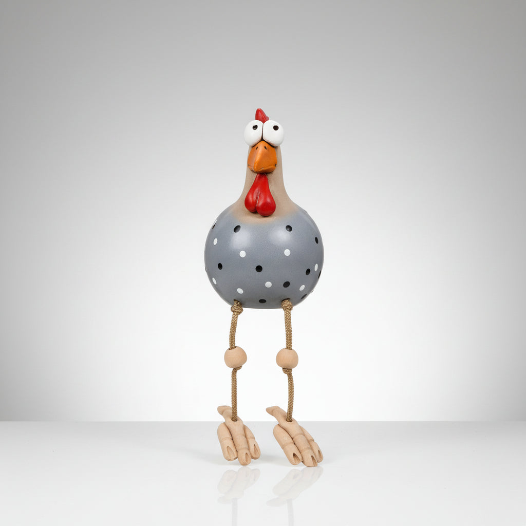 Statue de Poule de Jardin | Résine | Décoration Extérieure