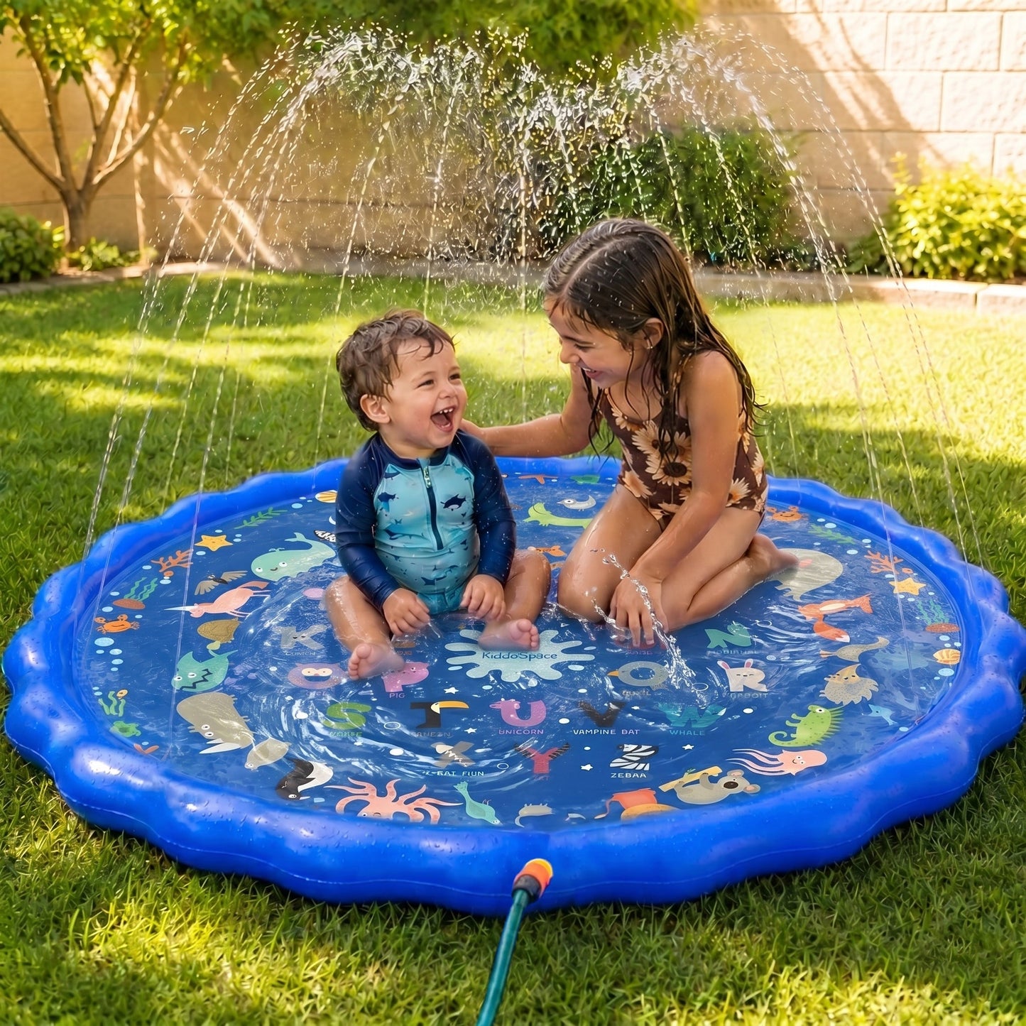 XL 150 cm Tapis de jeu aquatique pour enfants
