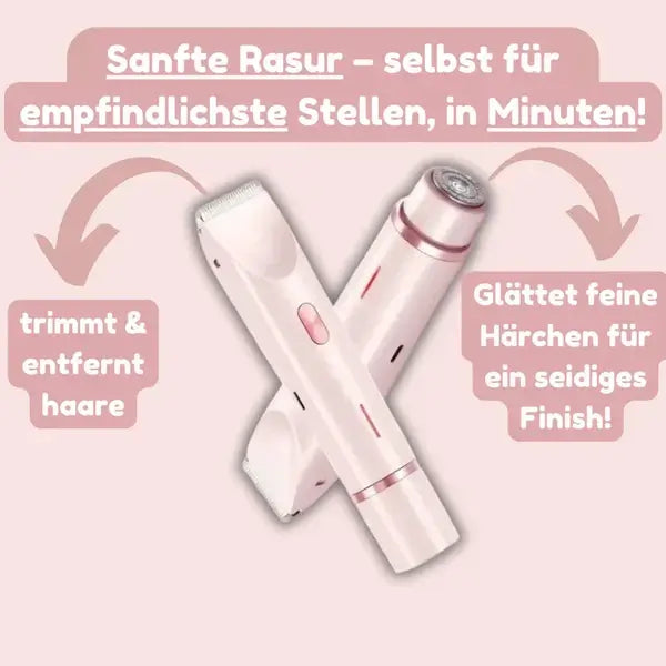 Éclat de Soie™ | Rasoir 2-en-1 pour femme pour une peau douce et soignée