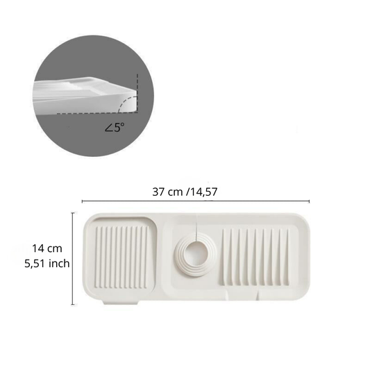 50% DE RÉDUCTION I DryMate™ Tapis d'Égouttage en Silicone