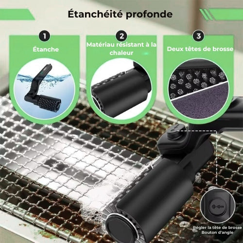 PowerScrub™ – Brosse Électrique de Nettoyage pour Barbecue