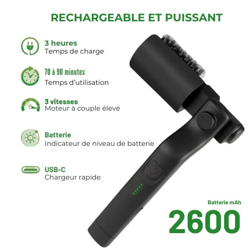 PowerScrub™ – Brosse Électrique de Nettoyage pour Barbecue