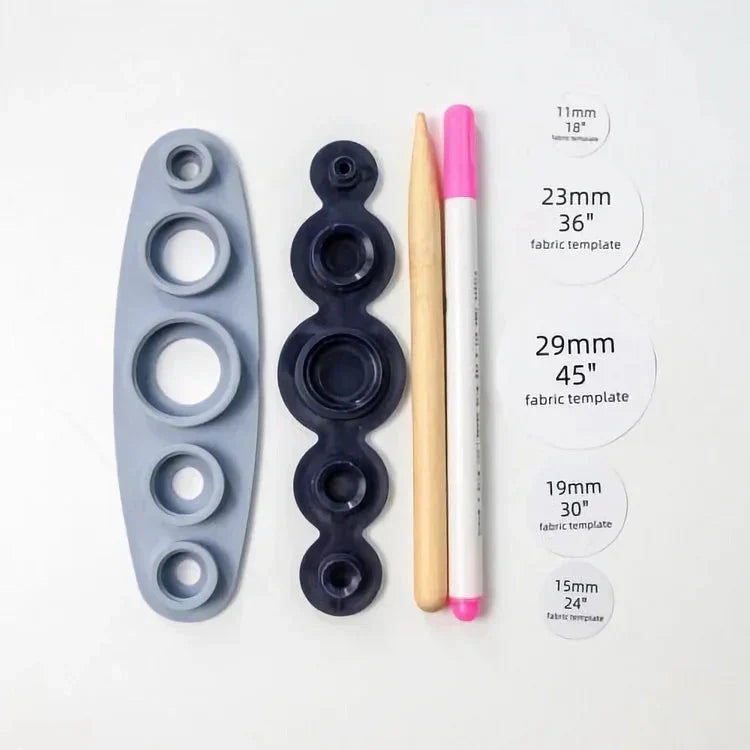 Dernier Jour -50% | ButtonArt™ Kit de Boutons Auto-Recouverts