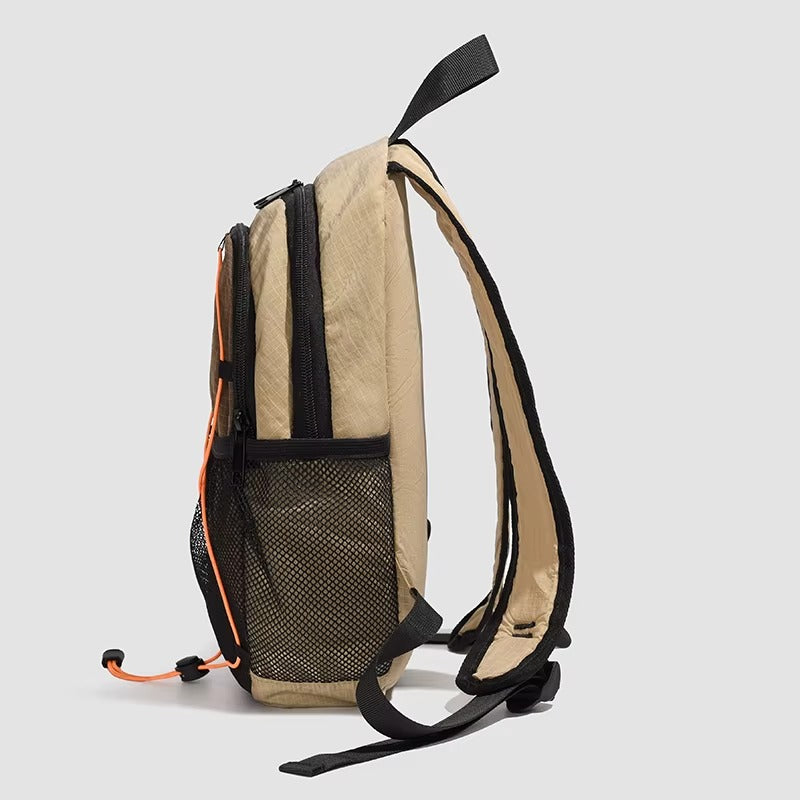 Backpack | Lightweight Nylon | Stylish Color Block Design for Outdoor Activities