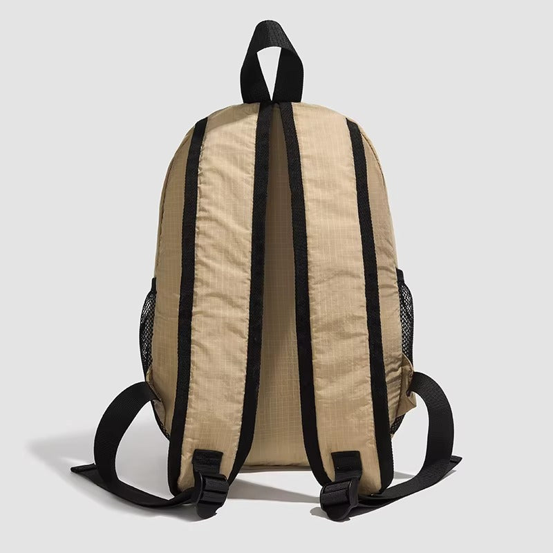 Backpack | Lightweight Nylon | Stylish Color Block Design for Outdoor Activities