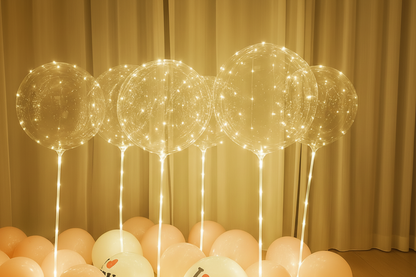 Ballon Lumineux LED | Éclairage d'Ambiance Blanc Chaud | Ballon Lumineux à LED Réutilisable 45 cm 2