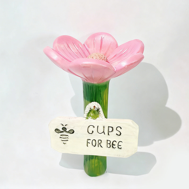 Bol d'eau pour pollinisateurs | Résine résistante aux intempéries | Support pour abeilles et papillons dans le jardin 0