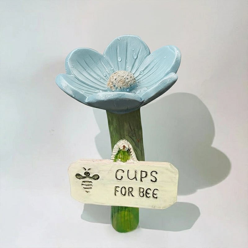 Bol d'eau pour pollinisateurs | Résine résistante aux intempéries | Support pour abeilles et papillons dans le jardin 10