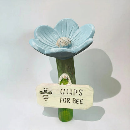 Bol d'eau pour pollinisateurs | Résine résistante aux intempéries | Support pour abeilles et papillons dans le jardin 10