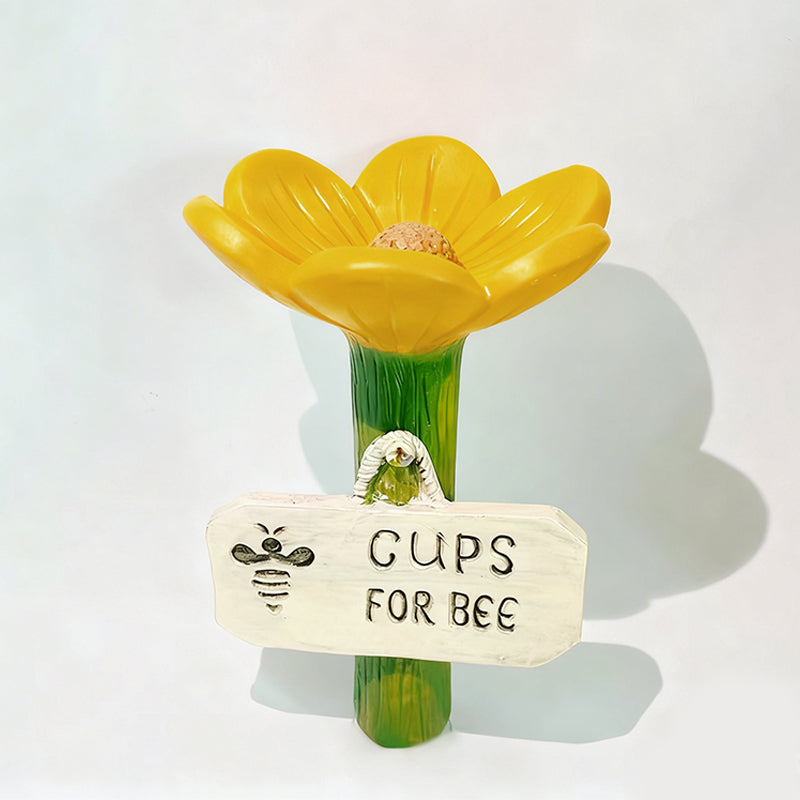 Bol d'eau pour pollinisateurs | Résine résistante aux intempéries | Support pour abeilles et papillons dans le jardin 11