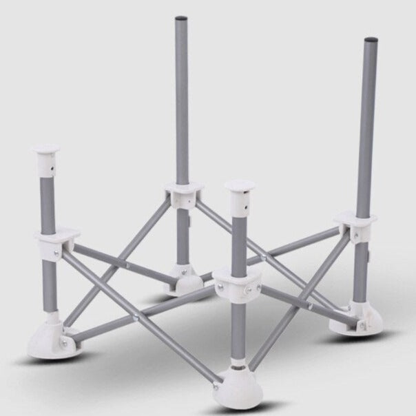 Chaise de camping pour enfant | Cadre acier robuste et harnais sécurité 3 points | Table intégrée et pliable légère pour sorties en plein air 6
