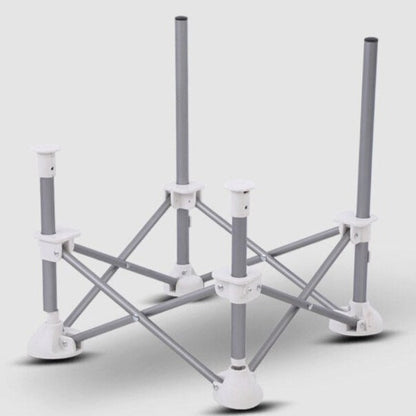 Chaise de camping pour enfant | Cadre acier robuste et harnais sécurité 3 points | Table intégrée et pliable légère pour sorties en plein air 6