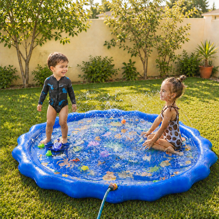 XL 150 cm Tapis de jeu aquatique pour enfants