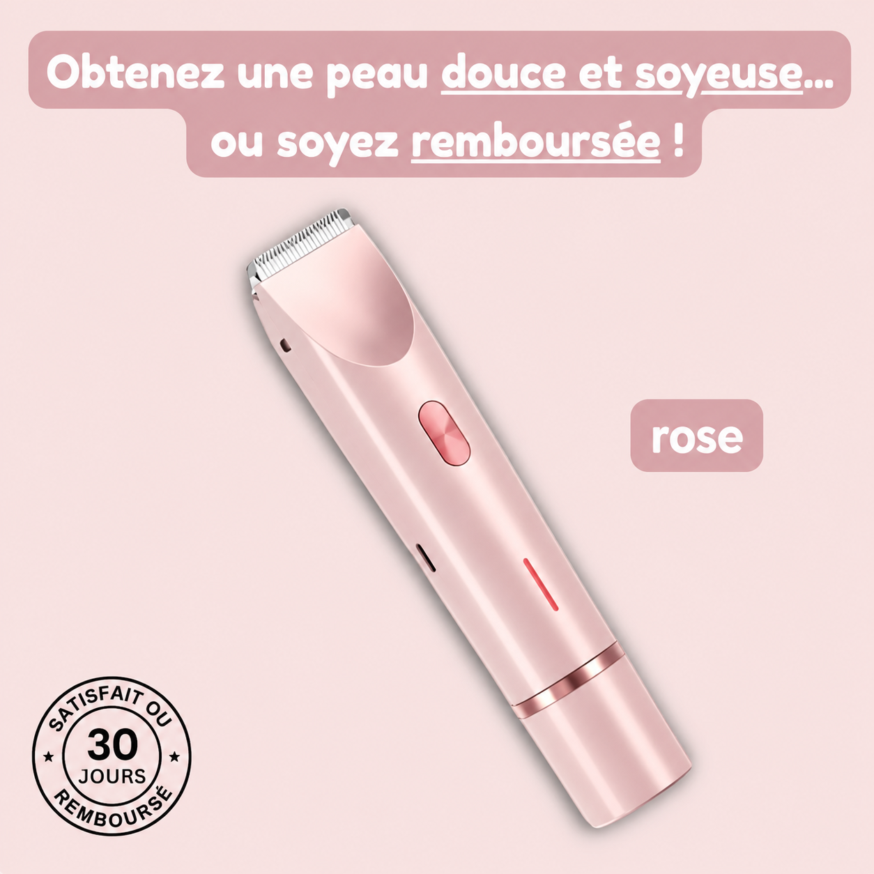 Éclat de Soie™ | Rasoir 2-en-1 pour femme pour une peau douce et soignée