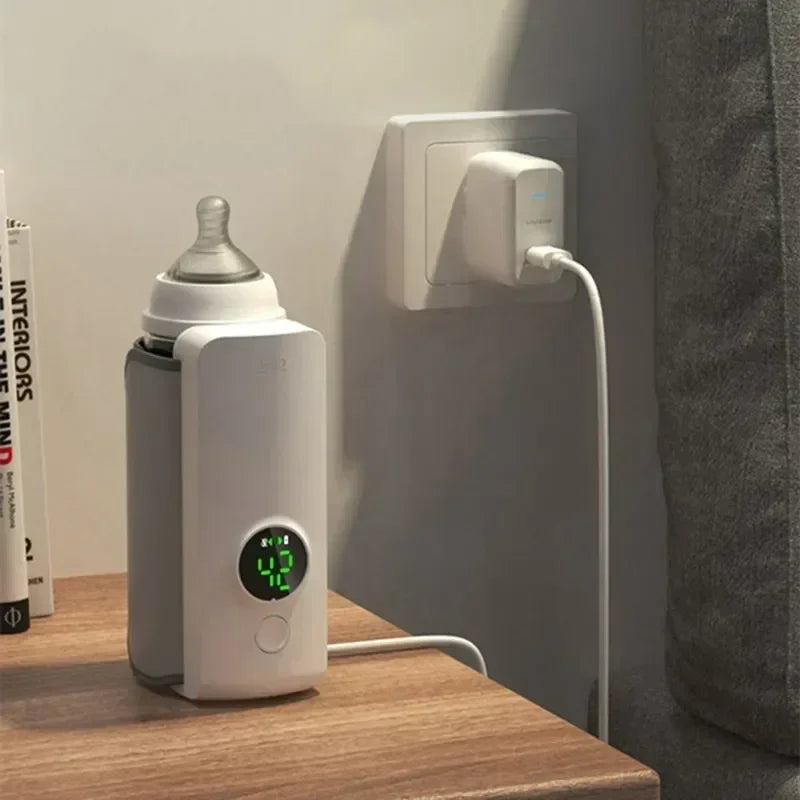 Chauffe-biberon portable | contrôle de température précis | chauffe lait bébé rapide et sans déversement 1