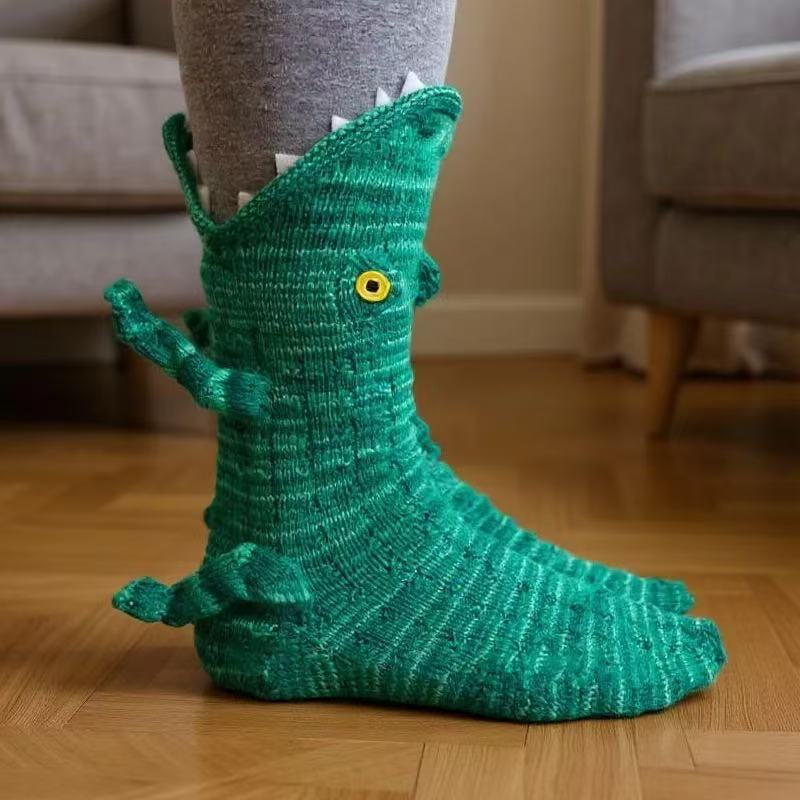 Chaussettes Douillettes Unisexes | Peluche Douce avec Semelle Antidérapante | Motif Animal 3D pour Hiver Confortable 10