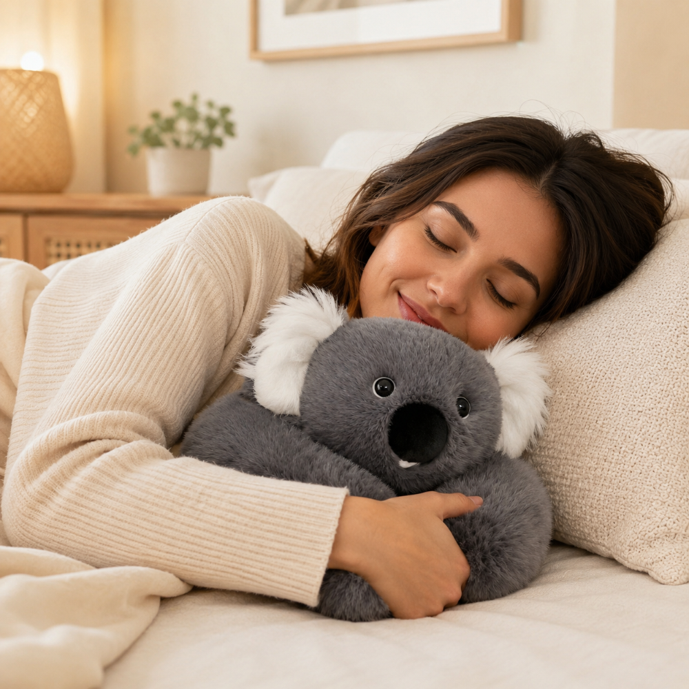 Coussin Peluche | Tissu 100 % Polyester Doux | Oreiller Câlin en Peluche pour Relaxation et Confort 2