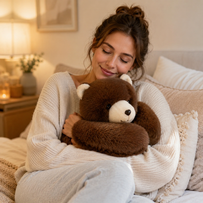 Coussin Peluche | Tissu 100 % Polyester Doux | Oreiller Câlin en Peluche pour Relaxation et Confort 3