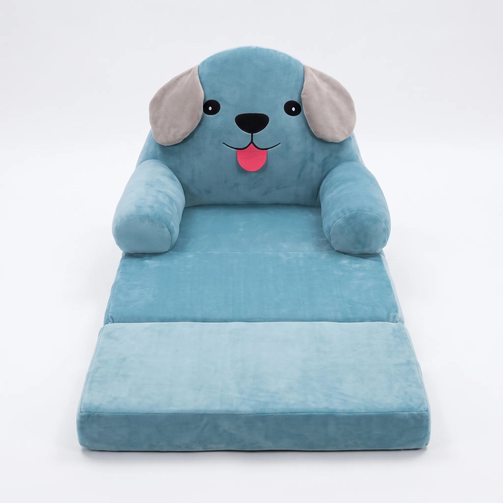Fauteuil Enfant Transformable En Lit | Mousse Rembourrée Douce | Convertible 3 Plis Avec Surface Allongée 120 Cm - 2