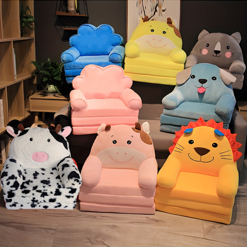 Fauteuil Enfant Transformable En Lit | Mousse Rembourrée Douce | Convertible 3 Plis Avec Surface Allongée 120 Cm - 8
