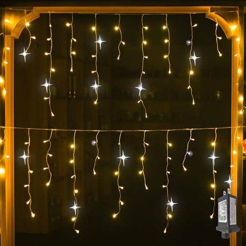 Éclairage Extérieur | Rideau Lumineux LED Étanche | Lampe Extérieur Blanc Chaud pour Balcon et Terrasse 3