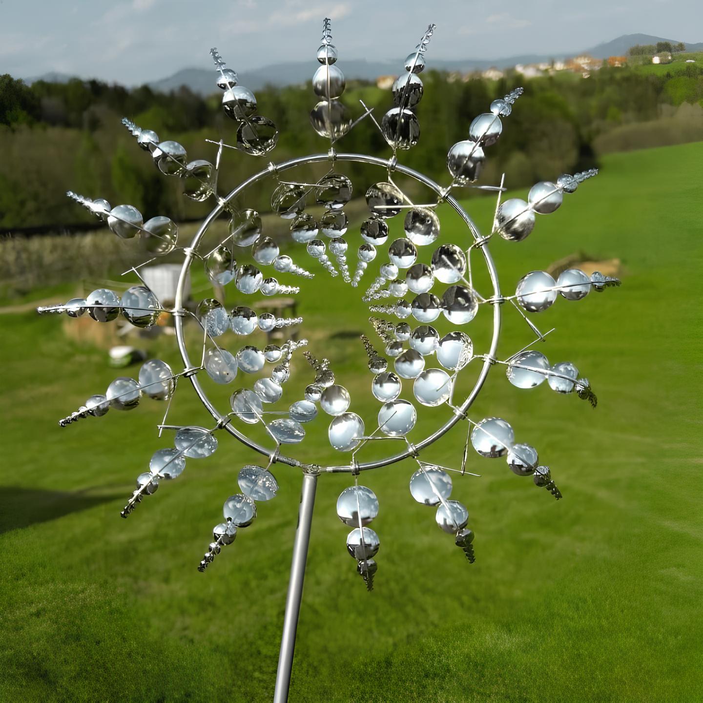 Wind Spinner | Metal Construction | Outdoor Kinetic Garden Decoration