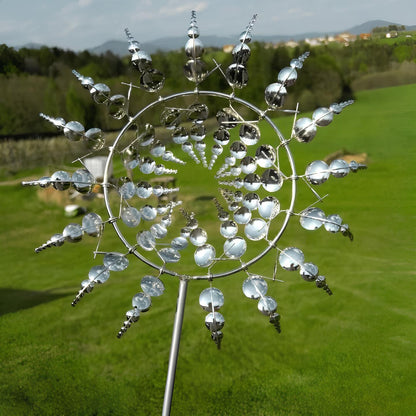 Wind Spinner | Metal Construction | Outdoor Kinetic Garden Decoration