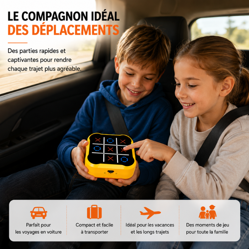 Jeu Tic-Tac-Toe électronique | Intelligence artificielle interactive | Modes de jeu variés et écran tactile portable 7