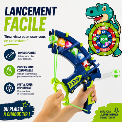 Jeu d'arc et tir à cible | Système de balles adhésives | Jeu éducatif interactif pour enfants à partir de 3 ans 2