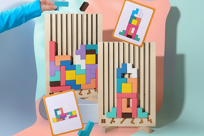 Jeu en Bois pour Bureau | Bois Certifié FSC avec Blocs Colorés | Améliore Concentration et Relaxation au Travail 6