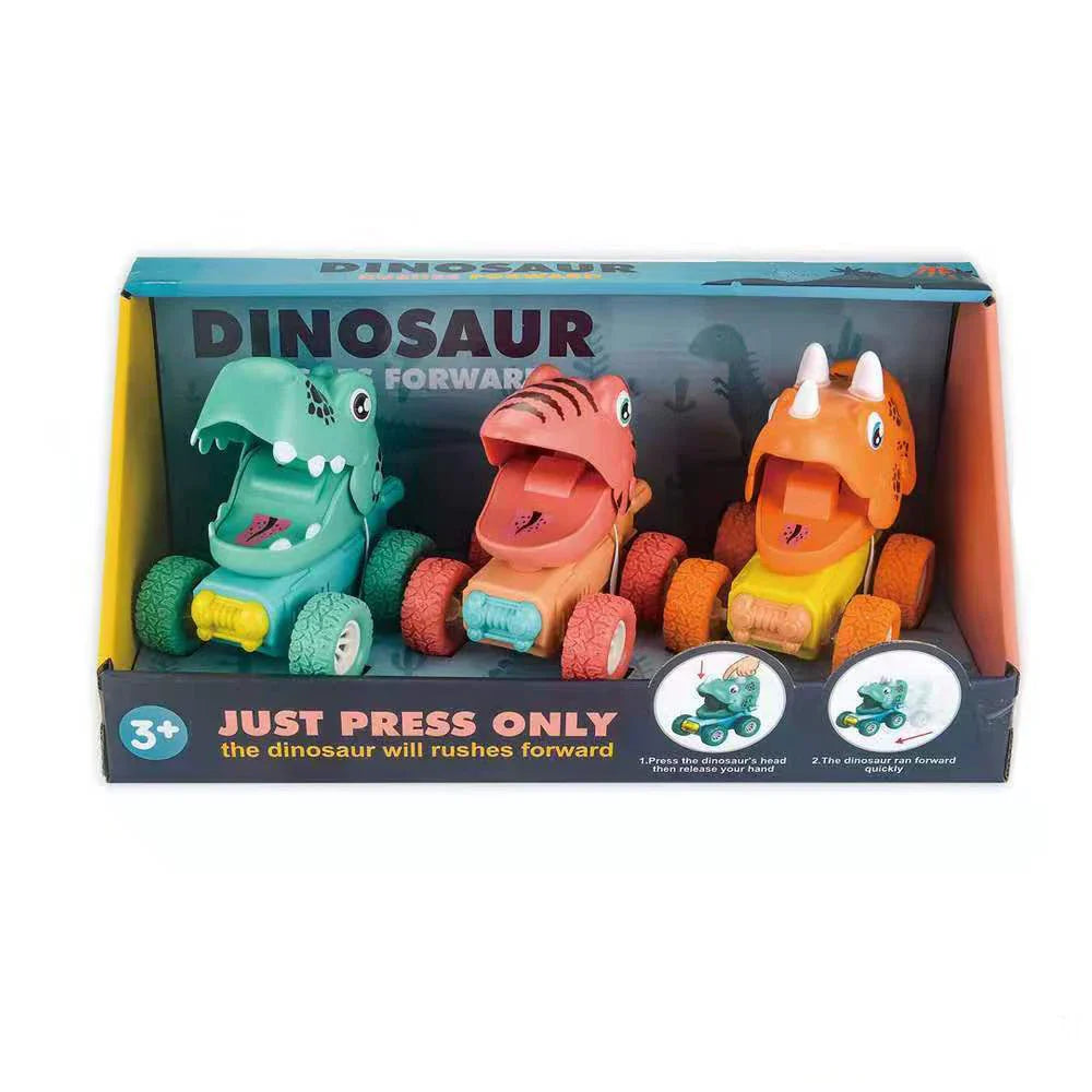 Jouet DinoDrive | Dinosaures Réalistes en ABS | Mécanisme de Poussée Facile pour Enfants 4