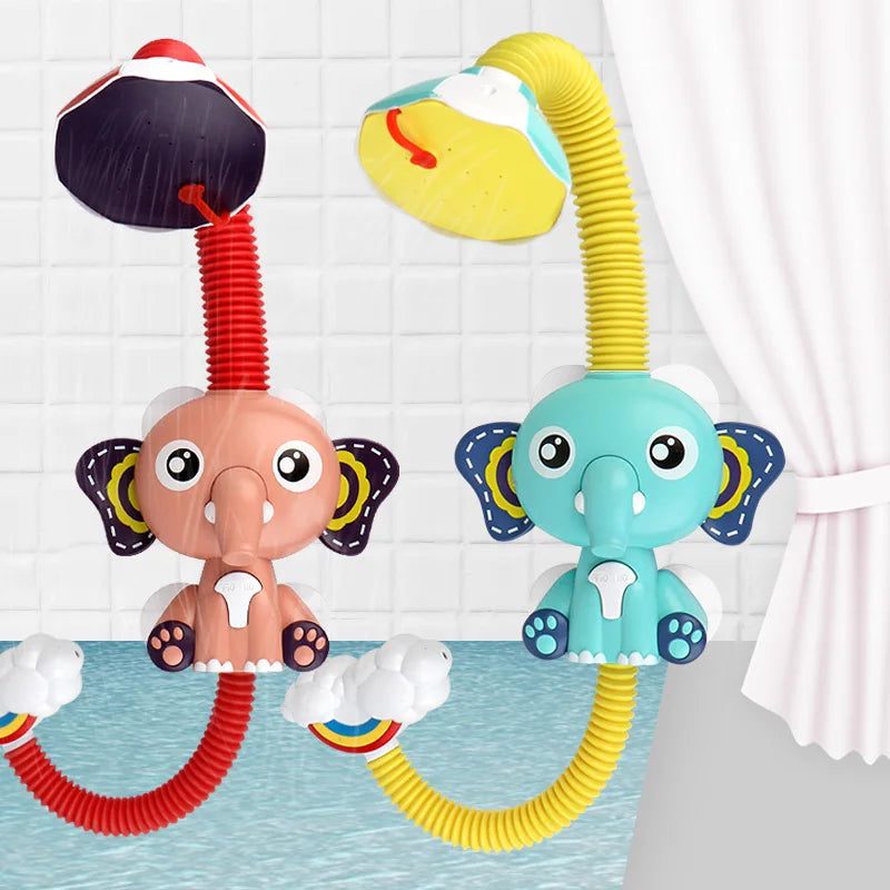 Jouet de bain bébé éléphant | Douche rotative 360° | Design mignon pour tout-petits 3