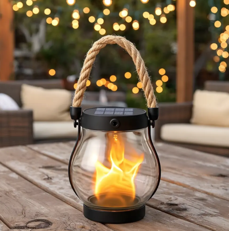 Lampe Solaire Extérieur | Éclairage LED À Effet Flamme | Lampe Solaire Jardin et Lumière Solaire Extérieur 2