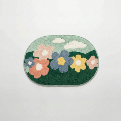 Mousseo - Tapis De Bain Originaux À Motif Floral 