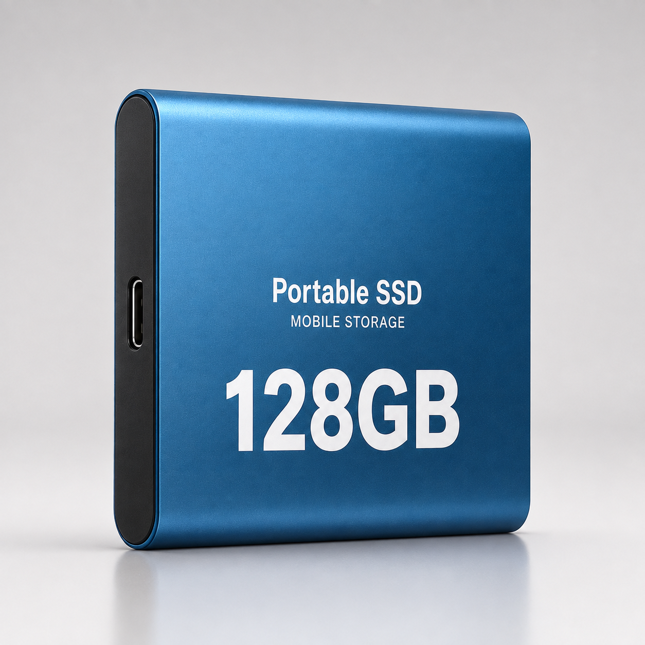 SSD Externe 128 Go USB 3.1 et USB-C | Jusqu’à 540 Mo/s | Boîtier Aluminium Compact pour Windows, macOS et Android