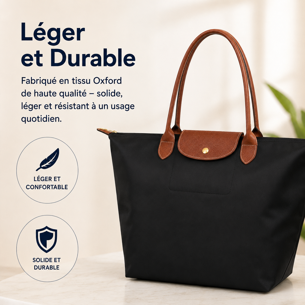 Sac à bandoulière | Nylon Oxford Résistant | Sac bandoulière femme, sac bandoulière homme avec poches intérieures multiples 5