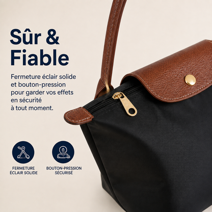 Sac à bandoulière | Nylon Oxford Résistant | Sac bandoulière femme, sac bandoulière homme avec poches intérieures multiples 6