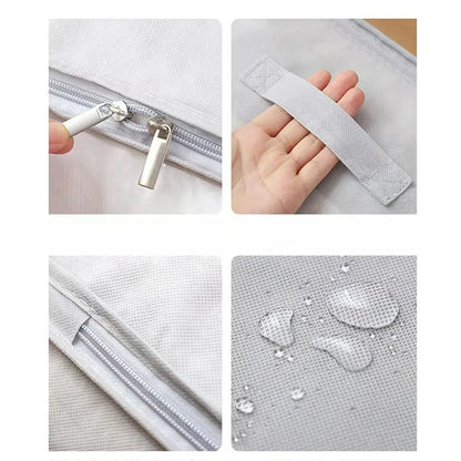 Sac de rangement | Tissu non tissé respirant | Organisateur pliable pour vêtements, couvertures et oreillers 4
