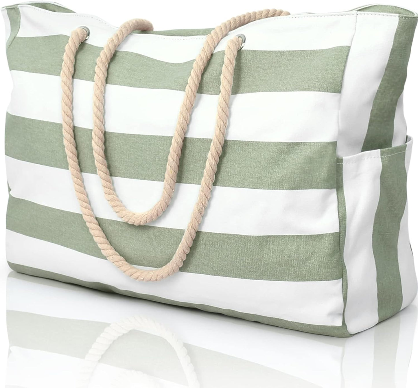 Beach Tote | Waterproof 600D Polyester | Large Beach Bag with Smart Organization and Side Pockets