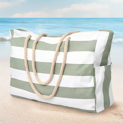Beach Tote | Waterproof 600D Polyester | Large Beach Bag with Smart Organization and Side Pockets