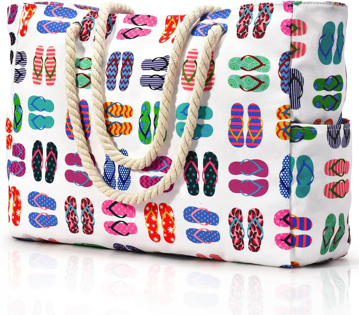Beach Tote | Waterproof 600D Polyester | Large Beach Bag with Smart Organization and Side Pockets