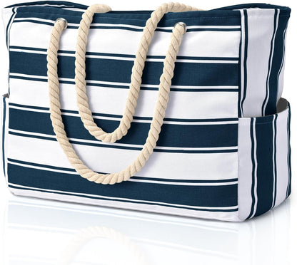 Beach Tote | Waterproof 600D Polyester | Large Beach Bag with Smart Organization and Side Pockets
