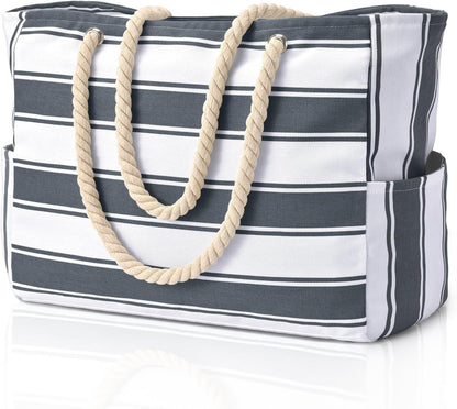 Beach Tote | Waterproof 600D Polyester | Large Beach Bag with Smart Organization and Side Pockets