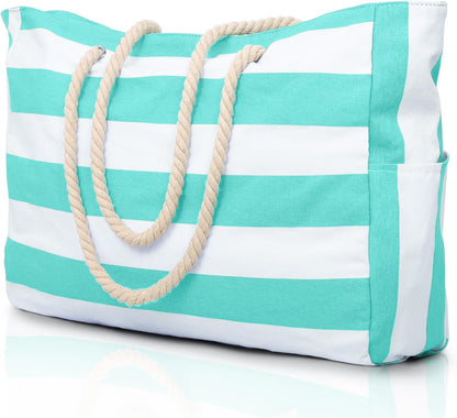 Beach Tote | Waterproof 600D Polyester | Large Beach Bag with Smart Organization and Side Pockets