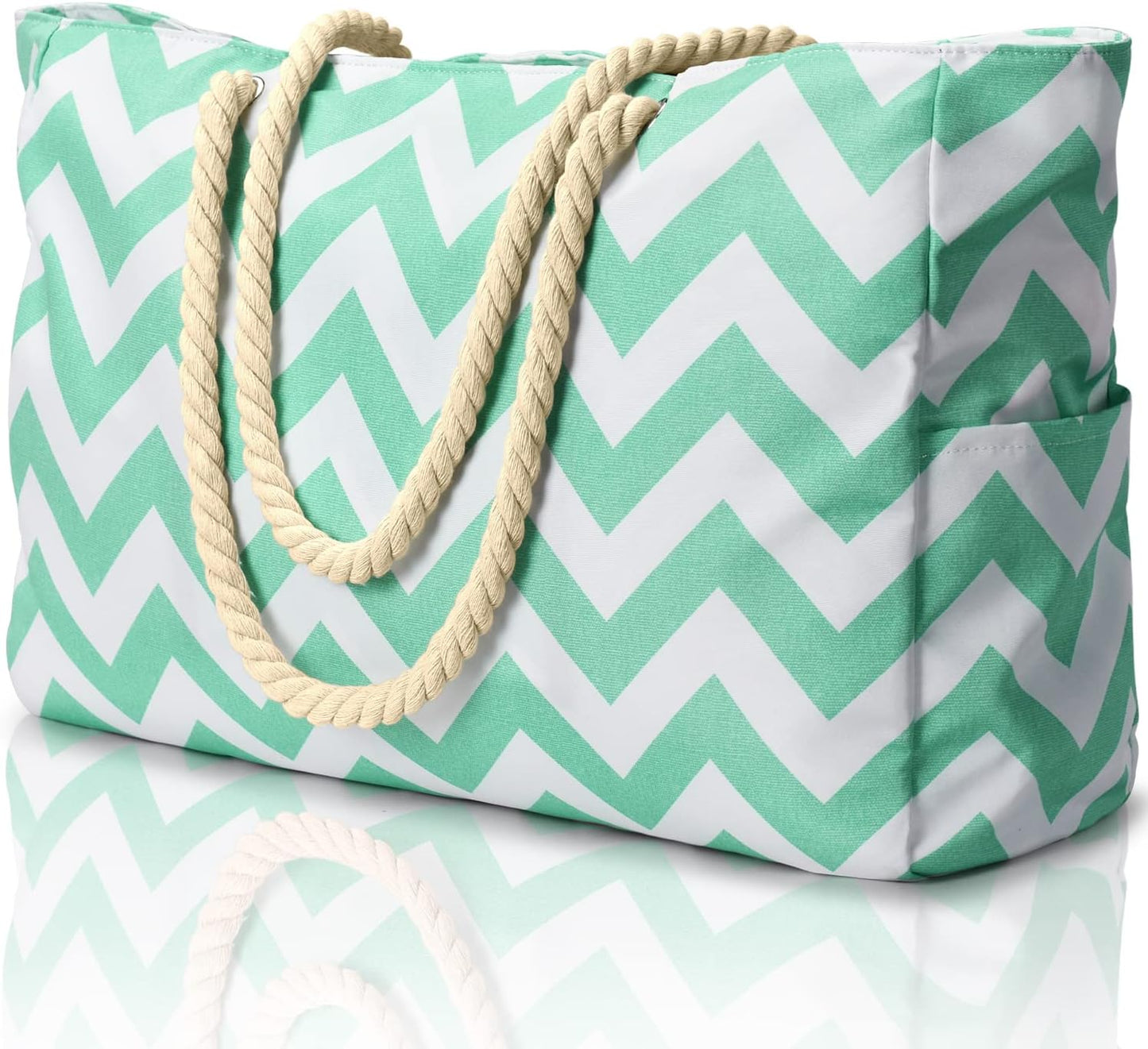 Beach Tote | Waterproof 600D Polyester | Large Beach Bag with Smart Organization and Side Pockets