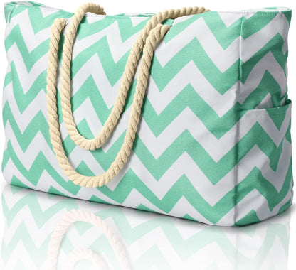 Beach Tote | Waterproof 600D Polyester | Large Beach Bag with Smart Organization and Side Pockets