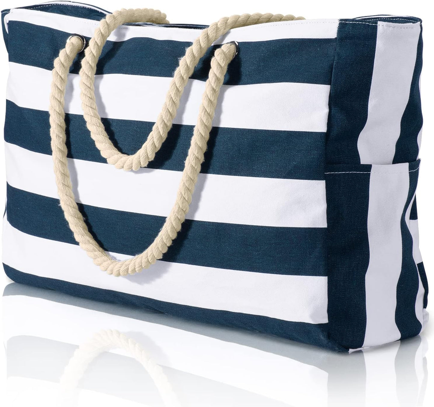 Beach Tote | Waterproof 600D Polyester | Large Beach Bag with Smart Organization and Side Pockets