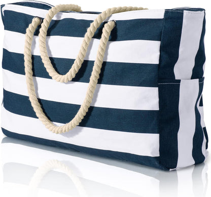 Beach Tote | Waterproof 600D Polyester | Large Beach Bag with Smart Organization and Side Pockets