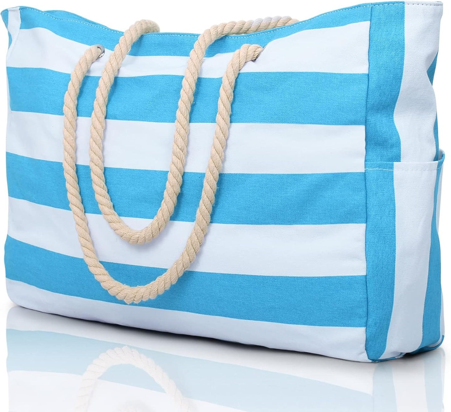 Beach Tote | Waterproof 600D Polyester | Large Beach Bag with Smart Organization and Side Pockets